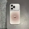 Capa de coco com gradiente marrom adequada para iPhone 16 Pro Max e Apple 17, galvanizada para se transformar instantaneamente em uma capa de celular de couro