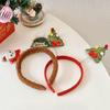 Nueva diadema navideña europea y americana con astas, joyería para adultos hecha a mano, bonita tocado para niños, artículos de venta al por mayor