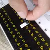 Adesivo de piano Yunzhiqu tecla preta tecla branca escala de cores adesivo espectro de cinco linhas grupo de texto simples em inglês 886149 teclas