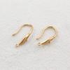 Vintage Cast Copper Gold Plated Leaves Long Women's Ear Hook Brincos Brincos Brincos Handmade DIY Acessórios