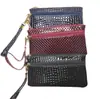421 Patrón de Piedra Simple Brillante Cuero Doble Cremallera Billetera para Monedas Fabricante Suministro Listo Cartera para Mujer Moda Billetera para Monedas Mano
