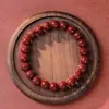 Pulsera de Círculo Único con Alto Contenido de Cinabrio Púrpura Arena Dorada Seis Palabras Verdadaderas para Hombres y Mujeres Pulsera de Buena Suerte para el Año de Esta Vida Regalo para Pareja