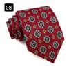 Corbata de Hombre Estilo Hong Kong Retro Estampado Vestido Moda Yuppie Seda Texturizada Accesorios Camisa Traje Hecho a Mano Ancha 8CM