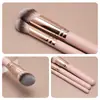 Brocha de Base Nueva Rosa Transfronteriza con Cabeza Inclinada Brocha Inclinada Brocha para Corrector de Punta de Dedo Pelo Suave Ligera y Sin Marcas Brocha para Base