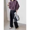 Moletom Raglan Retro 2025 com Gola Redonda para Mulheres Primavera e Outono Pequeno Moda Casual Versátil Top Pulôver Curto