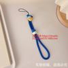 Nuevo Lanyard para Teléfono Móvil de Flor de Dibujos Animados Anti-Pérdida Creativo para Muñeca Cuerda de Nylon Llave Colgante Hebilla Cadena Corta para Mano