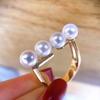 Accesorios hechos a mano para bricolaje, plata esterlina S925, equilibrio, madera, perla, pulsera, anillo, soporte vacío, anillo de dedo semiacabado, soporte de plata para mujer