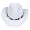 Sombreros para Hombre Transfronterizos, Sombreros Vaqueros Occidentales Europeos y Americanos, Sombreros de Jazz de Lana, Sombreros de Sol para Mujer para Exteriores, Sombreros Negros para Adultos