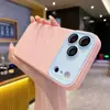 Funda para Teléfono Móvil Iphone17 de Color Contrastante con Ventana Grande, Cubierta Completa, Tacto Suave, Gelatina Translúcida de Silicona, Funda Suave 16Promax