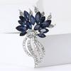 Nuevo Broche de Flor de Aleación de Alta Gama con Pedrería, Exquisito y Versátil Pin de Joyería Corsage para Vestido de Traje de Mujer