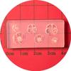 Accesorios para Arte de Uñas Molde de Silicona para Uñas DIY Hecho a Mano Popular Flor de Cinco Pétalos Flor Blanca Pequeña Rosa Crisantemo Ins Estilo Caliente