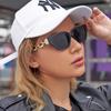 Gafas de sol Cat Eye con Montura Pequeña para Mujer, Nuevas Gafas de Sol Gruesas con Cadena de Moda, Gafas de Moda para Mujer, Transfronterizo