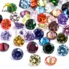 0.8 ~ 3.0mm 3A pequeño redondo color circón colección gema piedra desnuda fábrica de origen en stock venta al por mayor generación