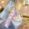 Celebridad de Internet Aceite en Color Perla Burbuja Estrella Luna Conejo Llavero Corazón de Niña Botella de Arena Fugaz Colgante Adornos Colgantes para Mochila de Pareja para Hombres