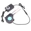Soplador de turbina 7530 de 220 V con cojinete de aceite, gran volumen de aire, para estufa de leña, barbacoa, ventilador de enfriamiento con regulador