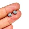 Anillo para trotar con cuentas retro de plata antigua de Shanxi, espaciador, cuenta cuadrada, mantras de seis caracteres, anillo para correr, plata de notoginseng, joyería literaria DIY para jugar