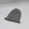 Gorro de Lana para Mujer Estilo Coreano Nuevo Estilo Europeo y Americano Gorro de Punto Peludo Moda Gorro Plegado Gorro para el Postparto de Mujer para Calentar