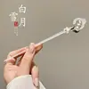 Pasador de Sándalo Negro para Mujer, Accesorio para el Cabello Fresco y Elegante, Pasador de Flor de Magnolia, Adorno para el Cabello Estilo Antiguo Qipao, Pasador Diario para Peinados Recogidos