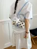 2026 Verão Novo Nicho Estiloso Bolinhas Portátil de Ombro Bolsa de Tecido Tendência Versátil Pequena Bolsa Feminina Atacado Bolsas Femininas