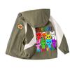 Sprunki Rhythm Box Ropa Chaqueta de Invierno Cortavientos para Niños Niñas Chaqueta con Capucha Forrada de Polar Cálida 7