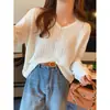 Tricô com Manga Raglan Feminino Outono Inverno Novo Estilo Blusa de Gola Alta Manga Longa Cor Blocada Emagrecedora Redutora de Idade Camiseta Base