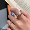 Anillo Geométrico Irregular de Plata de Ley 925 para Mujer ins2024 Nuevo Sentido de Diseño de Nicho Moda Anillo de Dedo Personalizado