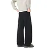 Novedad Otoño/Invierno 2026: Pantalones de Trabajo Casuales para Hombre de Punto Pesado de Pierna Recta con Jacquard de Patrón de Dinero, Modernos y Cómodos