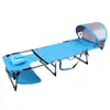 Silla de camping plegable para picnic con respaldo, portátil con parasol, tumbona de ocio, silla plegable para siesta al aire libre con ruedas, silla de playa