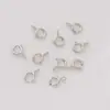 Plata de Ley S925 Hebilla de Resorte Joyería Hecha a Mano para DIY 14K Bolsa Oro Real Conexión Final Hebilla Qq Hebilla Redonda