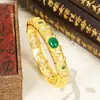 Pulsera Calada de Oro Arena Vietnamita con Buda Antiguo y Elegancia Retro Estilo Chino, Broche Estilo Chino, Suministro Directo del Fabricante de Joyería Artesanal de Yiwu