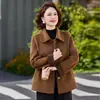 Elegante ropa de abrigo de otoño para mujeres de mediana edad: nuevo abrigo de lana de doble cara, moderno y elegante para primavera y otoño