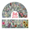 36 Piezas/Paquete Nuevas Tarjetas de Pintura al Óleo Floral Transfronterizas, Tarjetas de Regalo Frescas y Sencillas, Tarjetas Marcadores de Diario