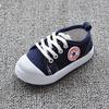 [Limpeza de Estoque] Sapatos Infantis Coreanos Primavera e Outono Meninos e Meninas Sapatos de Lona com Cadarço Sapatos para Bebês e Crianças Pequenas 1-4 Anos
