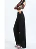 Jeans Feminino Wide Leg de Cintura Alta Estilo Retrô Americano Nova Coleção Primavera e Outono ins Emagrecedor Solto Reto Versátil Calça Longa