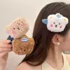 Presilha de cabelo de urso de pelúcia fofa, presilha lateral para franja e cabelos soltos, grampo de cabelo para mulheres, novo modelo 2026 BB clip com um toque de alta qualidade