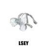 Pendientes de Clip Florales Azul Hielo, Plata Pura Diseño Original S925, Brazaletes de Oreja Personalizados con Diamante Triturado de Lujo Ligero, Nueva Joyería de Plata