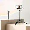 Bastão de Selfie Transfronteiriço R7L Estabilizador Portátil de 1,7m Anti-Tremor R7L Telescópico Controle Remoto Bluetooth Luz de Preenchimento Suporte para Celular