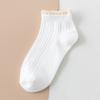 Meias de renda meias femininas low-top low-cut meias de algodão de cor sólida curtas fofas japonesas primavera e verão finas mulheres barco meias atacado