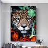 Venta caliente de comercio exterior, conjunto de pintura de diamantes de animales del bosque, imagen de diamante redondo, diamante completo, diamante cuadrado, bricolaje, pintura decorativa para sala de estar y dormitorio, al por mayor