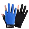 Guantes de Seda Helada Protectores del Sol de Medio Dedo para Repartidores, Guantes de Pesca Antideslizantes de Verano para Hombre