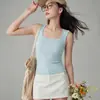 Camisola de Nuevo Estilo 2026 para Mujer, Ropa de Verano con Copas, Hermoso Diseño de Espalda, Top de Algodón sin Mangas de Tirantes Anchos Integrado
