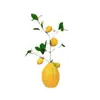 Jarrón de Cerámica Limón Estilo Nórdico Creativo Arreglos Florales Frescos Decoraciones para el Hogar Adornos de Mesa Simples Alta Calidad Estilo Ins
