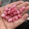 Cuentas antiguas de piedra rosa, cuentas sueltas de piedra rosa, cuentas individuales, cuentas de barril, cuentas de pulsera semiacabadas para bricolaje, accesorios, lote