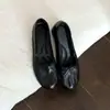 Zapatos poco profundos de estilo retro francés con lazo para mujer, disponibles en stock, zapatos Mary Jane con plataforma para aumentar altura, zapatos tipo slip-on ballet, zapatos de abuela