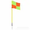 Juego completo de banderines de esquina para partido de fútbol con bases de resorte para montaje en el suelo, marcadores de campo y equipo auxiliar para entrenamiento deportivo