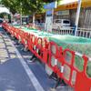 Barreras de Plástico de Advertencia de Construcción para Escuelas, Gasolineras, Hospitales, Vallas Temporales de Aislamiento de Seguridad, Vallas de Plástico y Caballos de Hierro Anticolisión