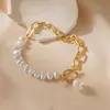 Pulsera de Perlas Barrocas de Agua Dulce al por Mayor Transfronteriza, Estilo Coreano Dongdaemun, Sencilla, Moderna, Versátil Pulsera de Perlas