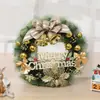 Corona de Navidad Colgante de Puerta Decoraciones Navideñas 40/50/60cm Círculo de Ratán Colgante de Escena Corona para Árbol de Navidad