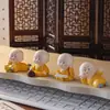 Figuras Criativas Fofas de Monges Pequenos Travessos para Casa, Templo, Decorações de Mesa de Centro Estilo Zen, Presentes para Carro, Atacado