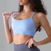 Novo Colete Curto para Yoga Feminino, Sutiã com Costas Cruzadas, Top Esportivo para Corrida ao Ar Livre e Fitness Atacado